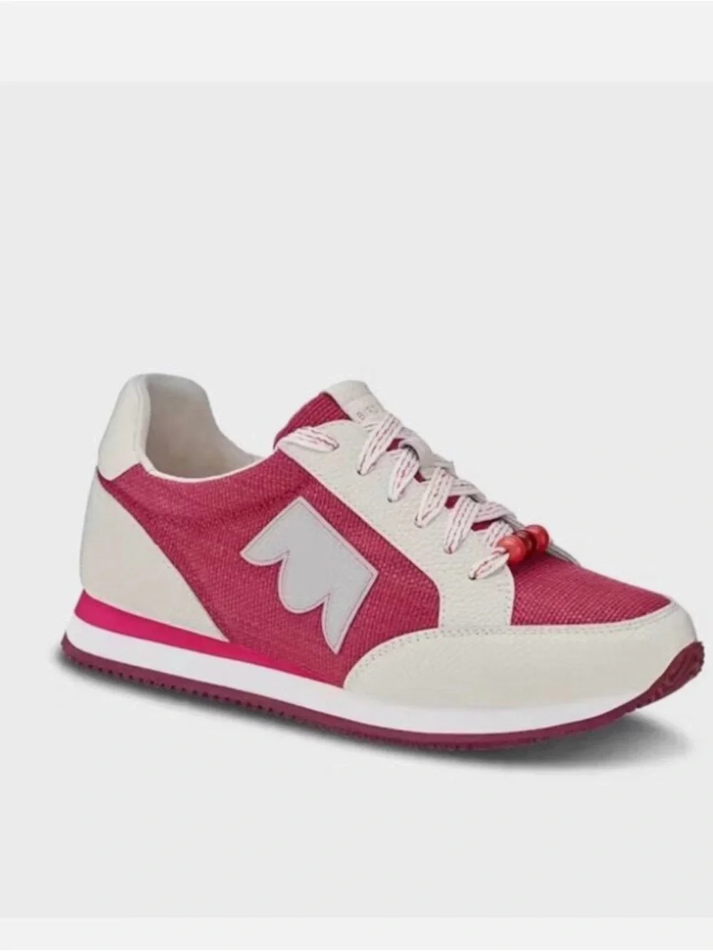 Birdies x21 Seeds limited edition Women's Pink & White Tassel Sneakers